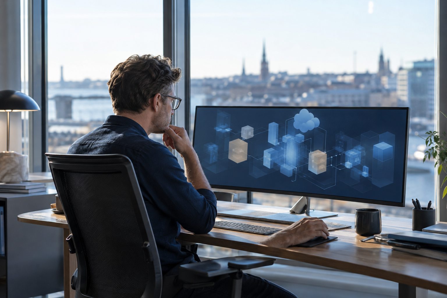 AI-genereret illustration af azure rådgivning