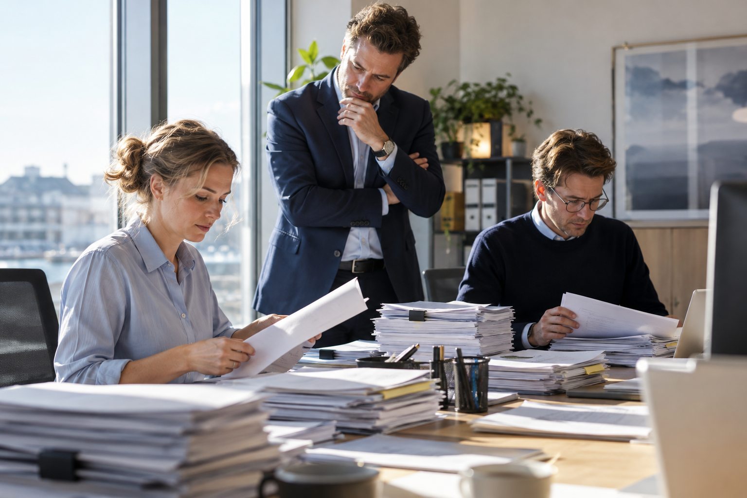 AI-genereret illustration af digitalisering rådgivning